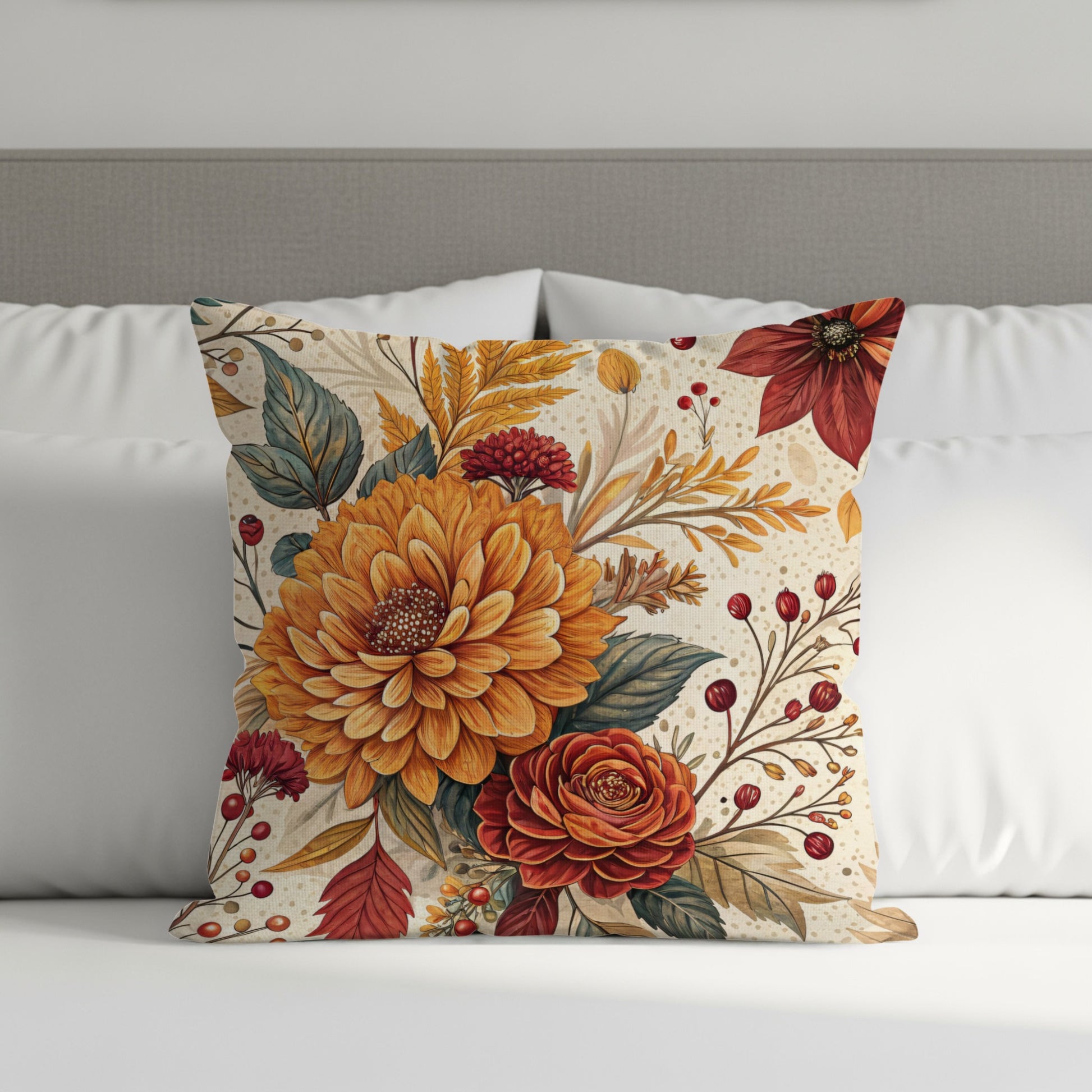 Gorgeous Floral Design Decorative Cushion Pillow