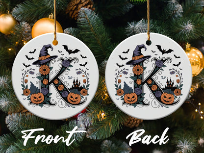 Halloween Personalized Initial Ornament product type