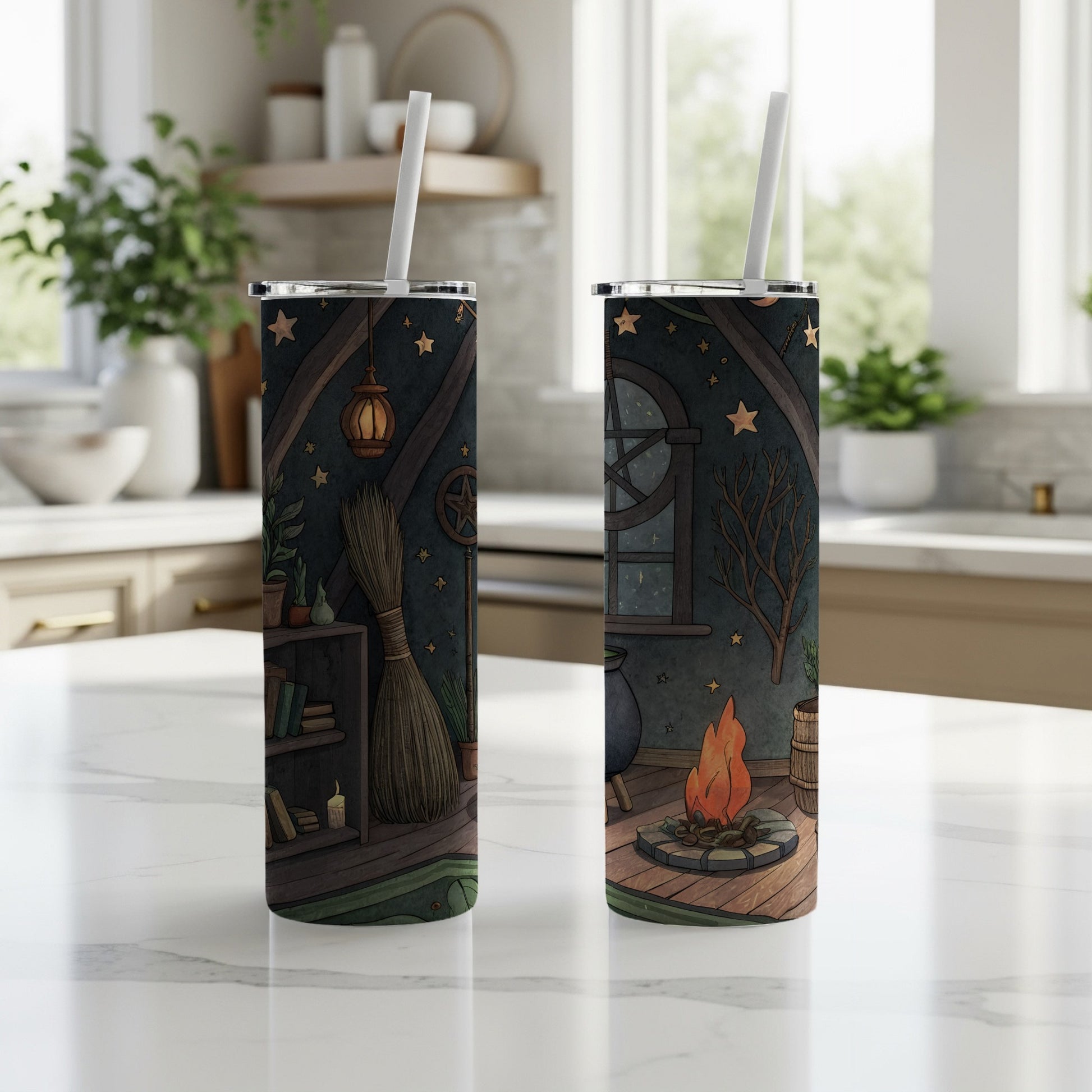 Magical Witchy Scene Insulated Tumbler Cup 20oz