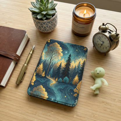 Enchanting Forest Scene Printed Hardcover Notebook