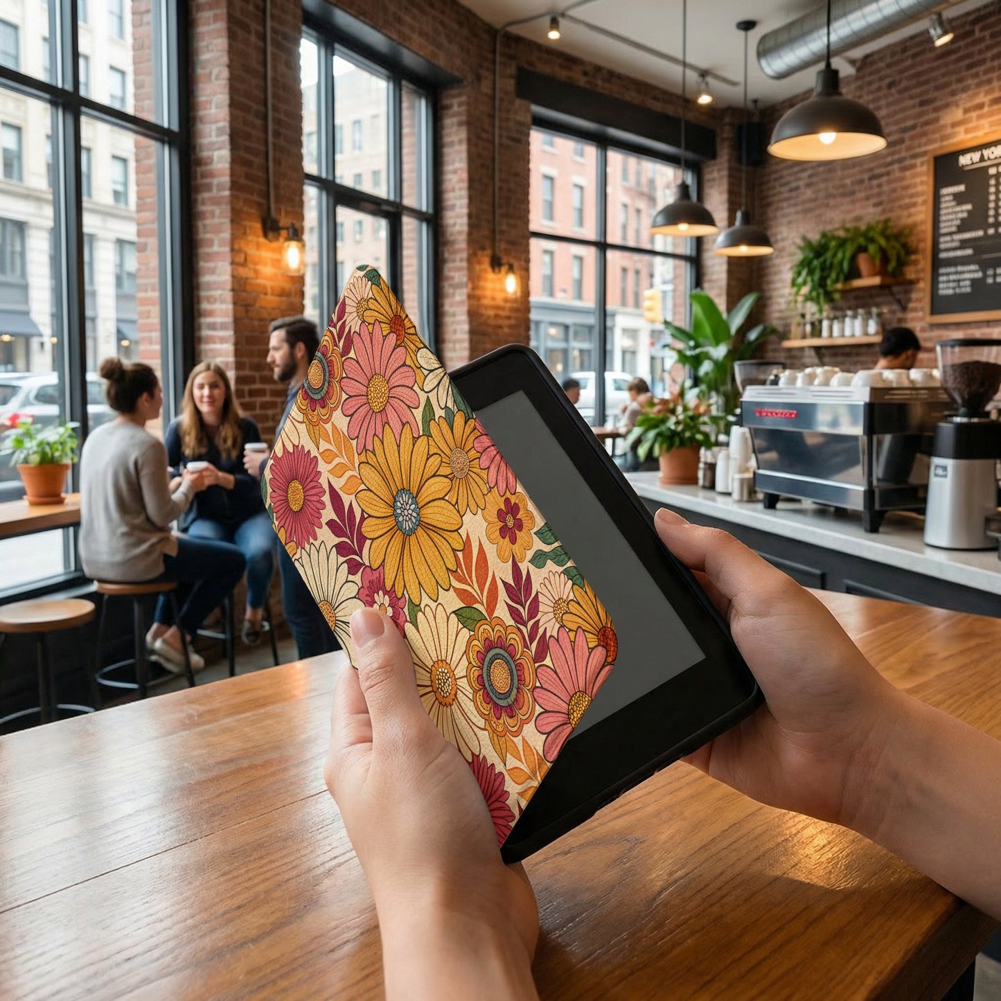 Floral Patterned Protective Case for Tablets or E-Readers