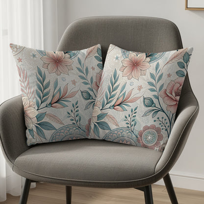 Floral Pattern Decorative Throw Pillows for Sofa Decor