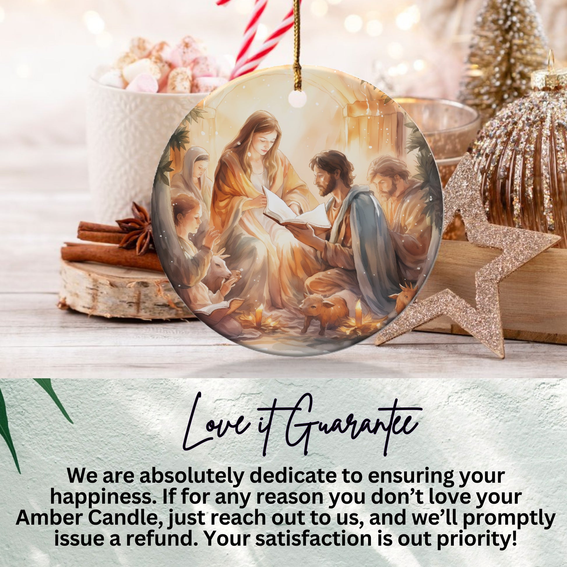 Nativity Scene Christmas Tree Decoration product