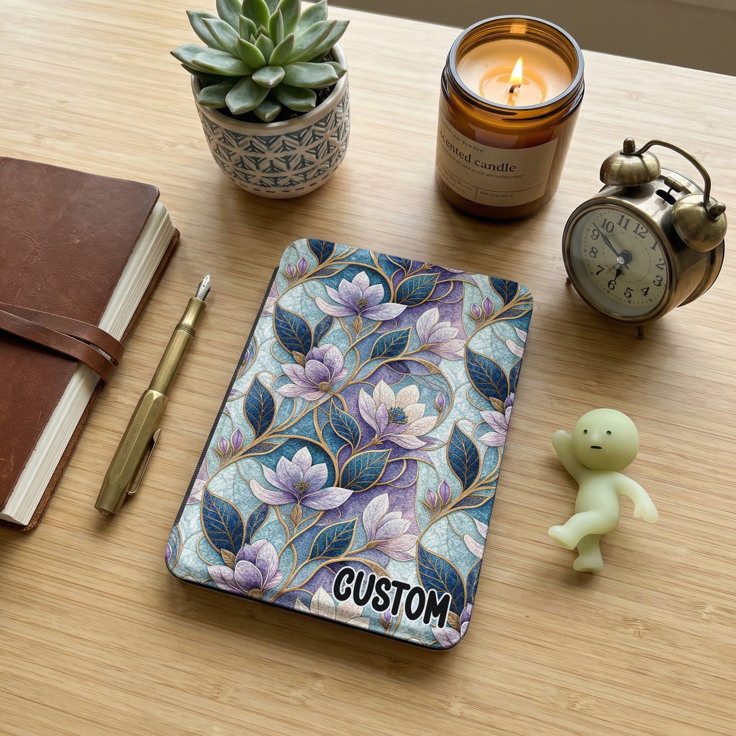Custom Beautiful Floral Design Hardcover Notebook