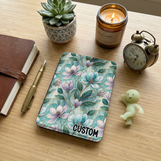 Floral Pattern Custom Hardcover Notebook