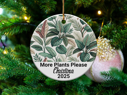 More Plants Please Customizable Christmas Ornament product type