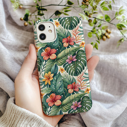 Tropical Floral Design Phone Case for Vibrant Style