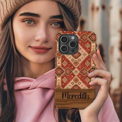 Personalized Meredith Rustic Design Phone Case