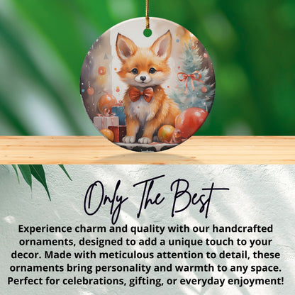 Cute Fox Festive Handcrafted Ornament product