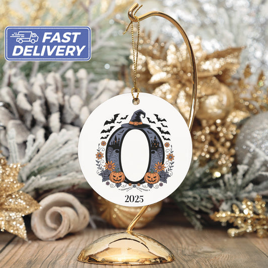 Personalized Halloween Ornament with 2025 Design product type