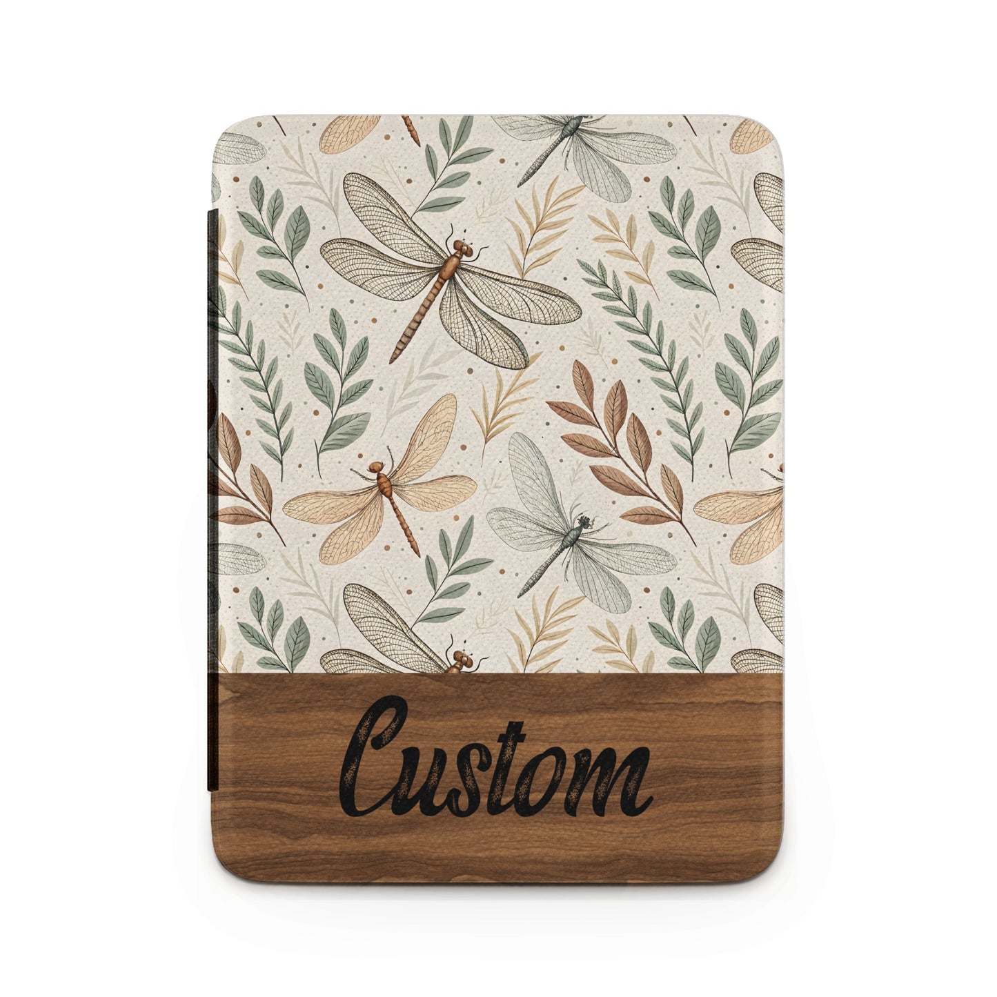 Custom Dragonfly Leaf Pattern Personalized Case