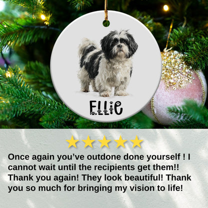 Adorable Custom Dog Christmas Ornament product