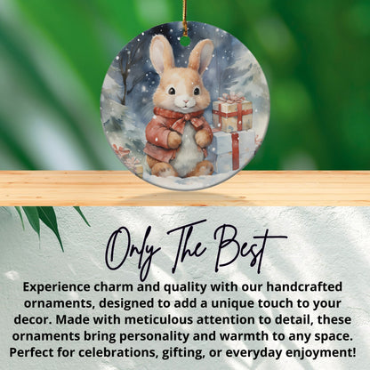Charming Winter Woodland Bunny Ornament product type
