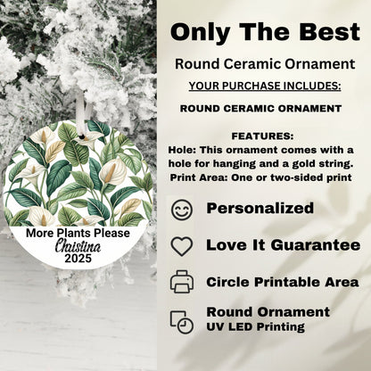 Only The Best Round Ceramic Ornament product
