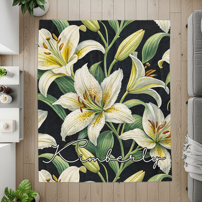 Kimberly Personalized Floral Pattern Rug for Home Decor
