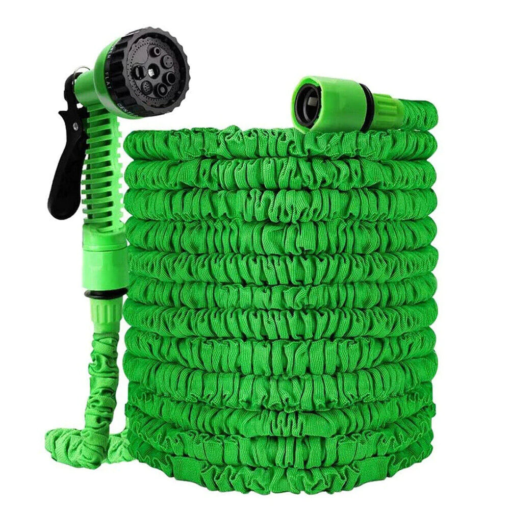 Expandable Garden Hose with 8-Function Spray Nozzle – 25FT, 50FT, 75FT, 100FT