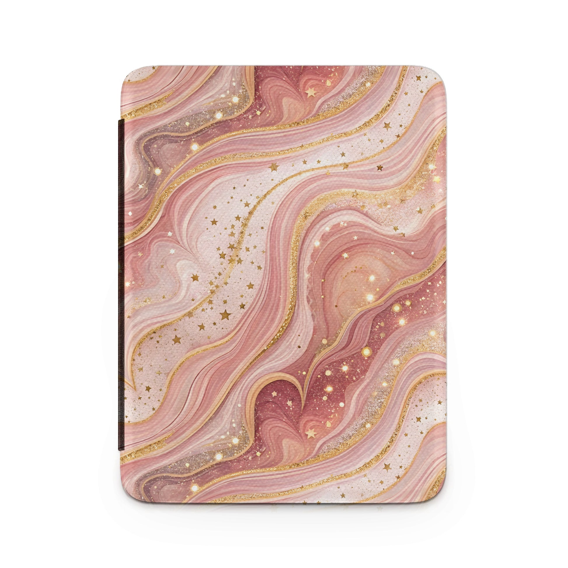 Starry Pink Swirl Design Stylish Notebook