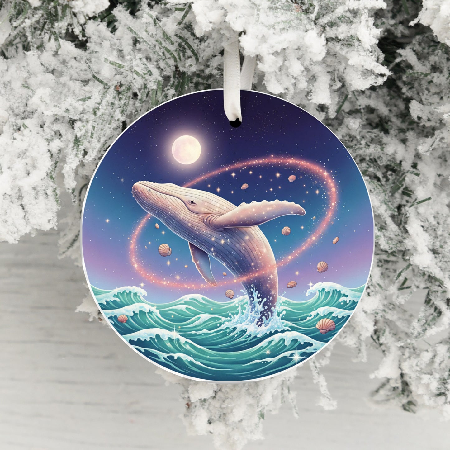 Celestial Whale Decoration with Ocean Waves product type