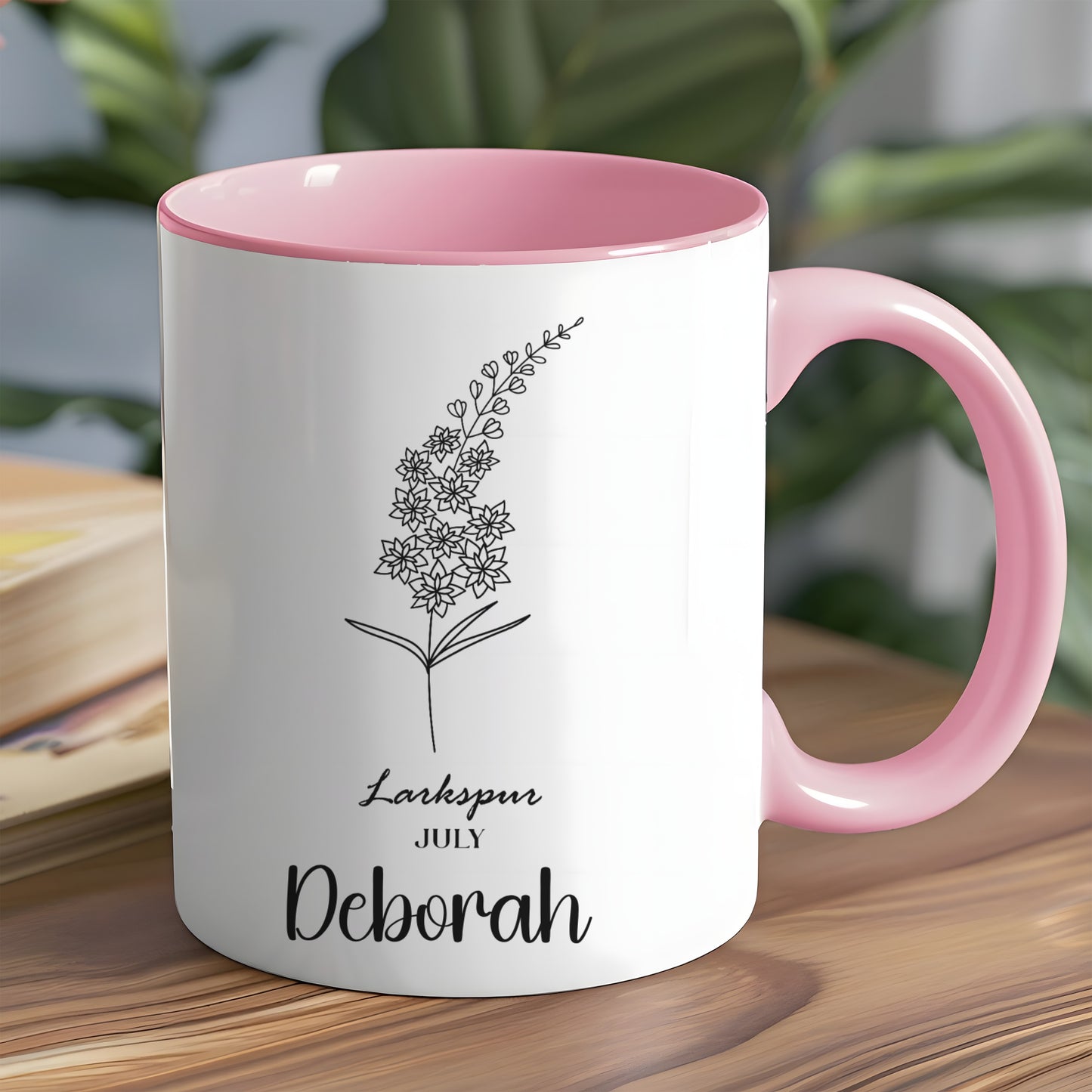 Personalized Larkspur July Deborah Mug Gift Item