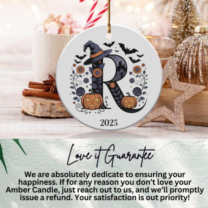 Custom Halloween Themed Monogram Ornament product