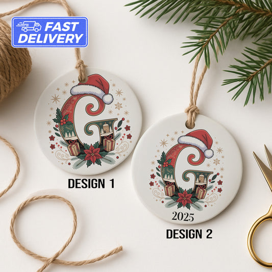 Personalized Christmas Monogrammed Ornament product