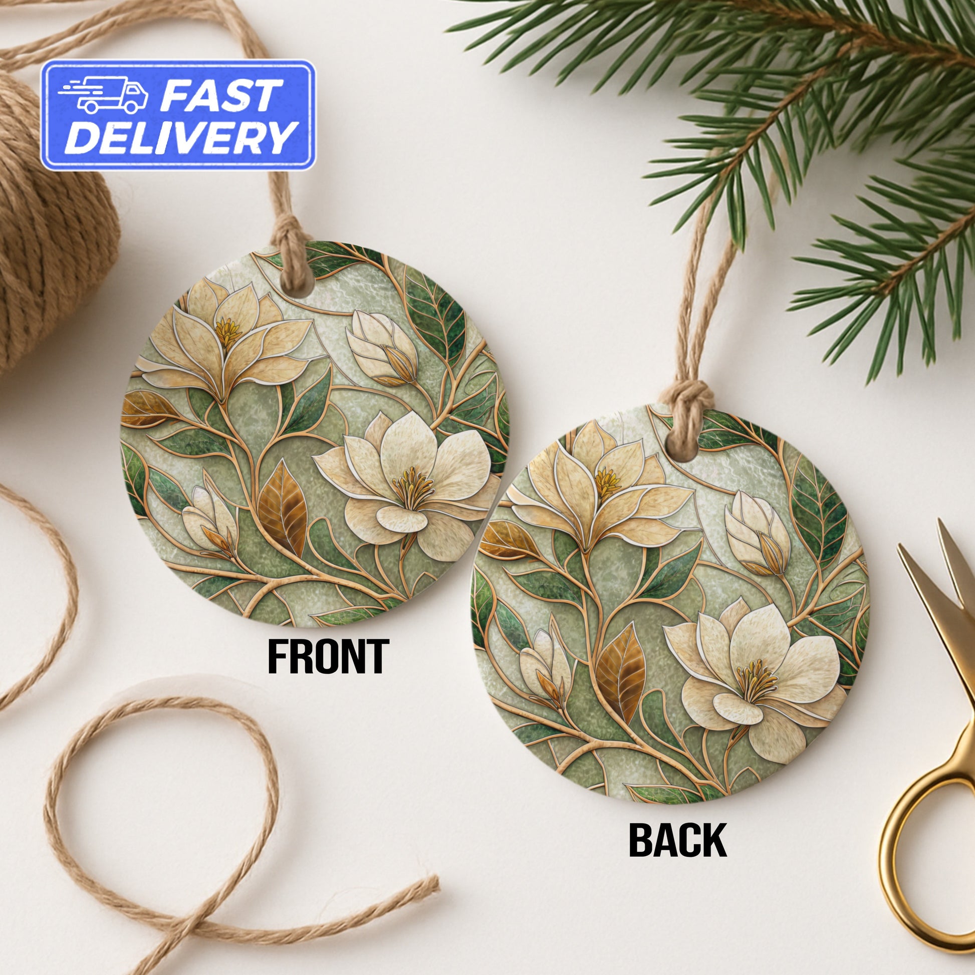 Floral Ornament with Fast Delivery Christmas Decor