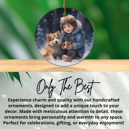 Charming Handcrafted Ornaments Kids and Dog product type
