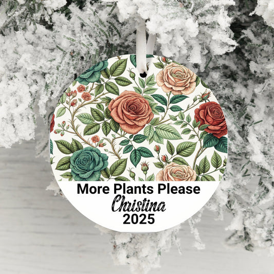 Floral More Plants Please Ornament product