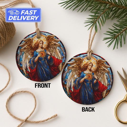 Angelic Design Fast Delivery Circular Ornament product type