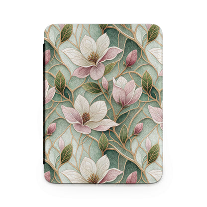 Elegant Floral Pattern with Green Leaves Case