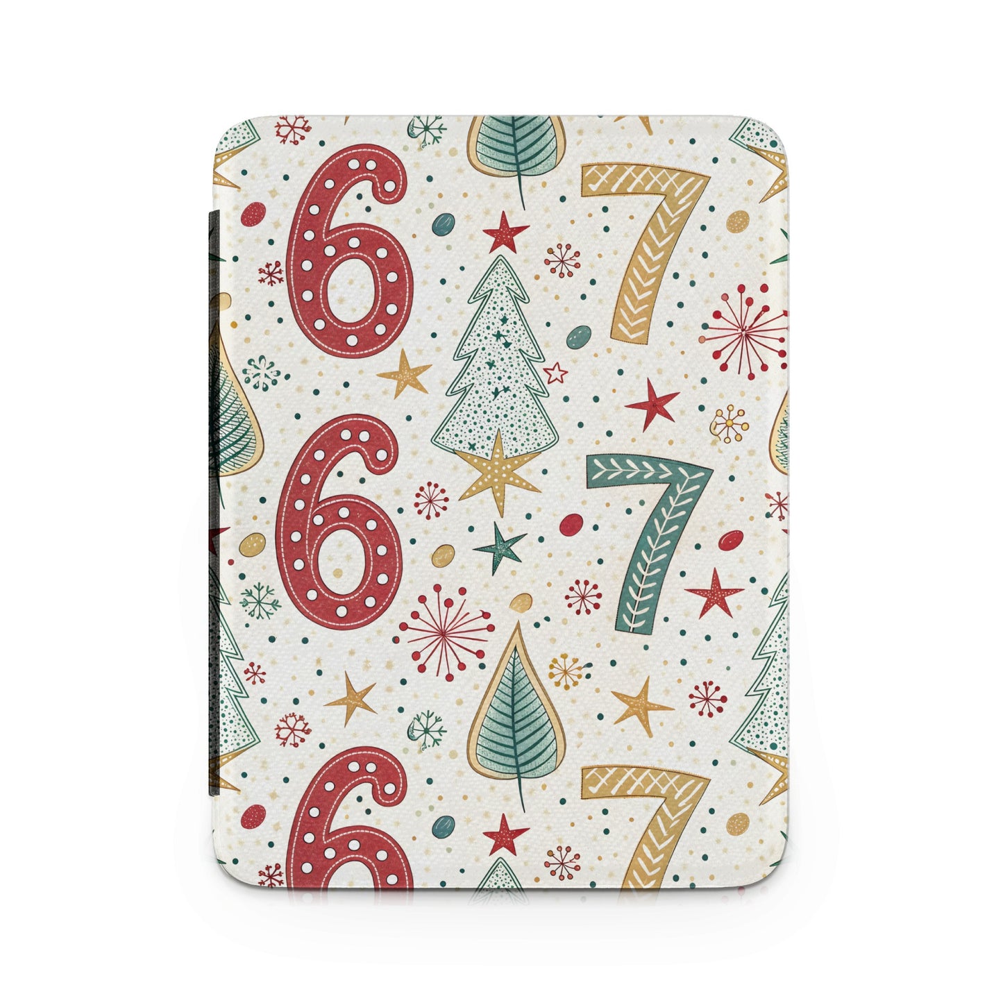 Christmas Tree and Numbers Design Holiday Cover