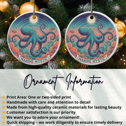 Marine Mystic Octopus Double-Sided Ornament product