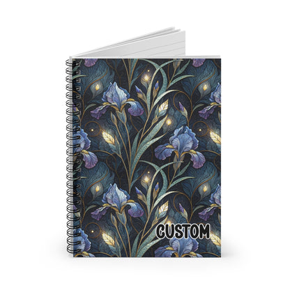 Custom Floral Design Spiral Bound Notebook