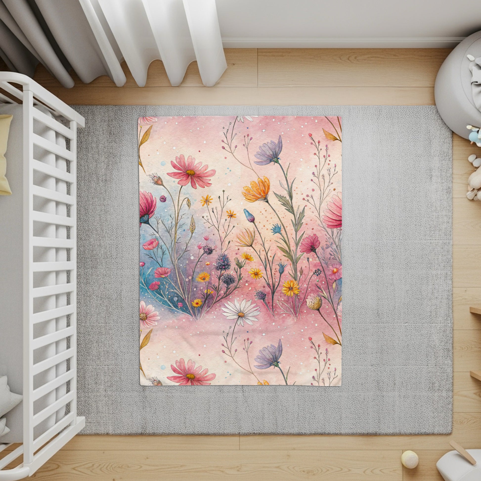 Watercolor Flower Garden Pretty Floral Pattern Seamless - Walk Greener