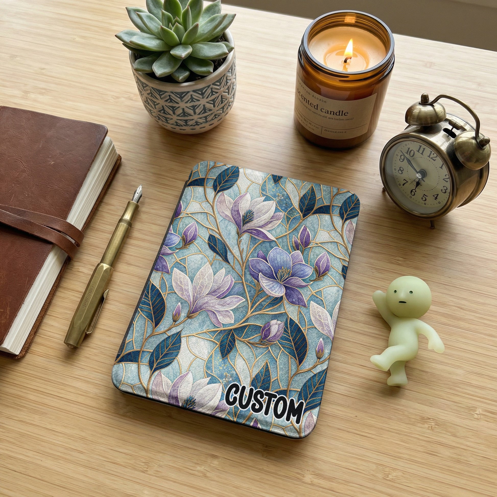 Custom Floral Inspired Design Notebook for Artistic Use