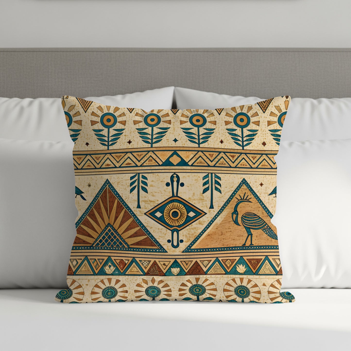 Geometric Tribal Design Decorative Pillow Cover