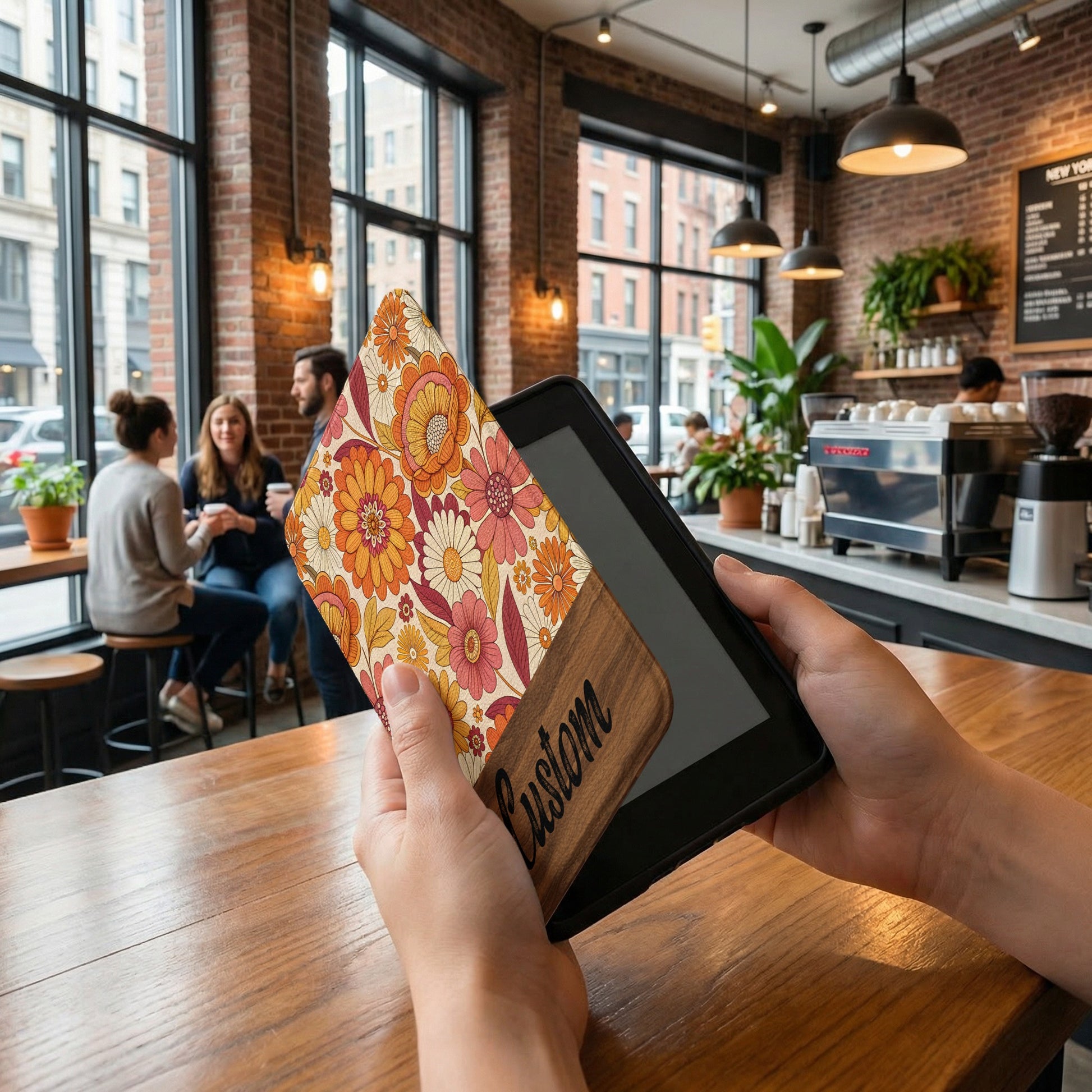 Custom Tablet Sleeve with Floral Design for Your Device