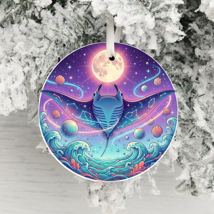 Colorful Celestial Themed Holiday Ornament product