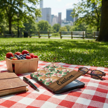 Custom Gingerbread Design Tablet Cover for Holidays