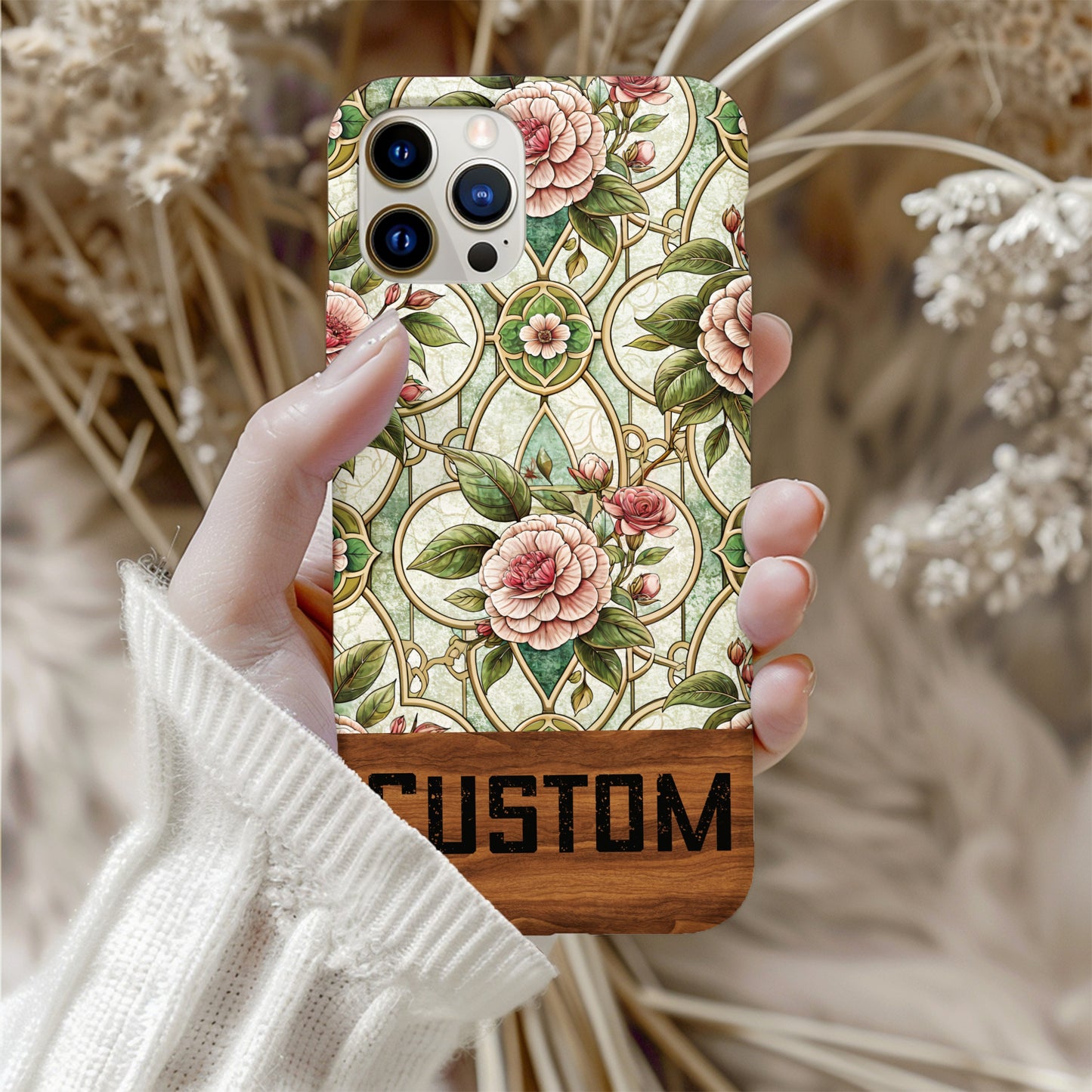 Custom Floral Design Phone Case for Various Models