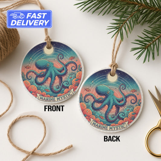 Marine Mystic Octopus Double-Sided Ornament product