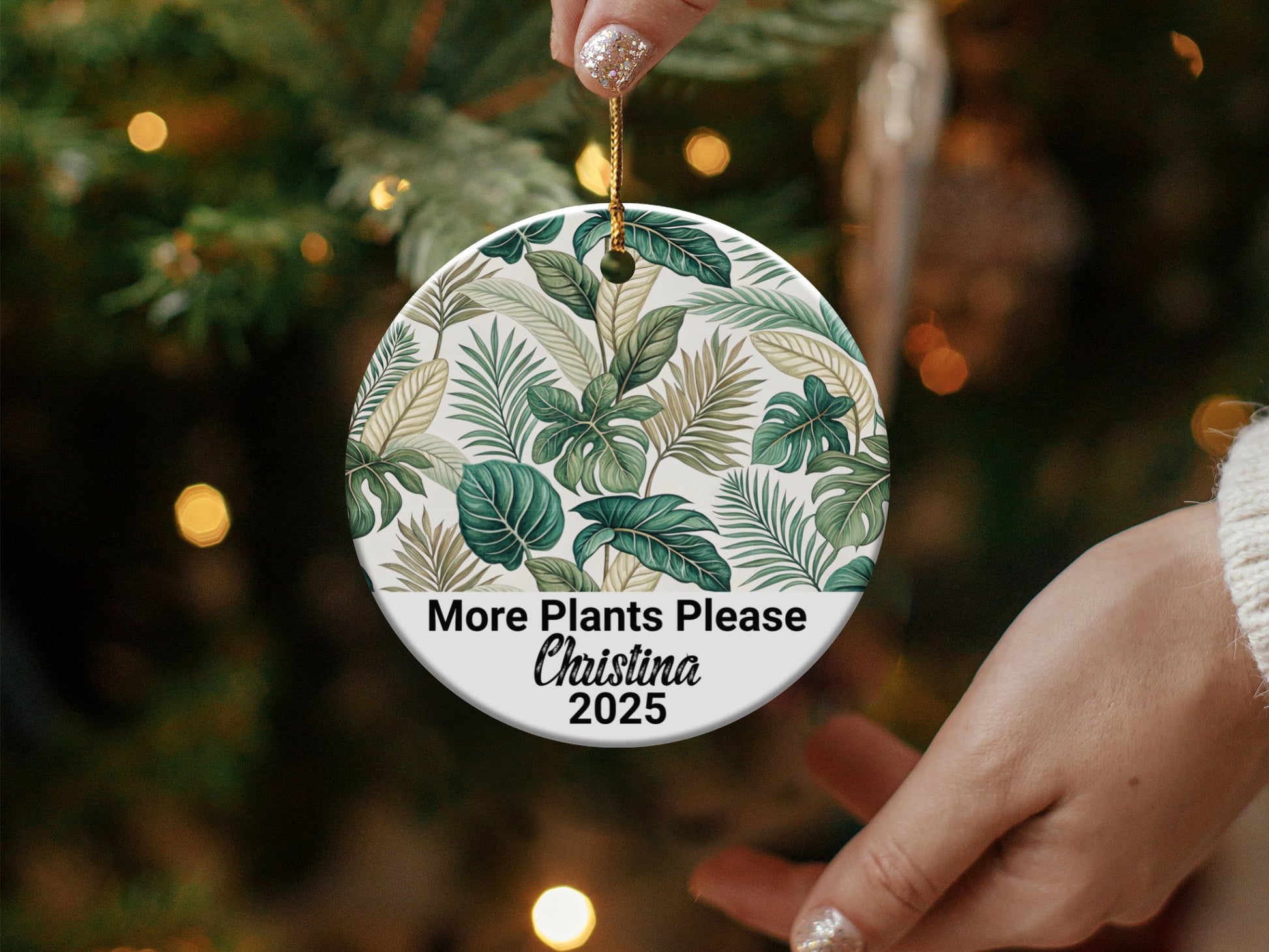 More Plants Please Christina 2025 Ornament product type