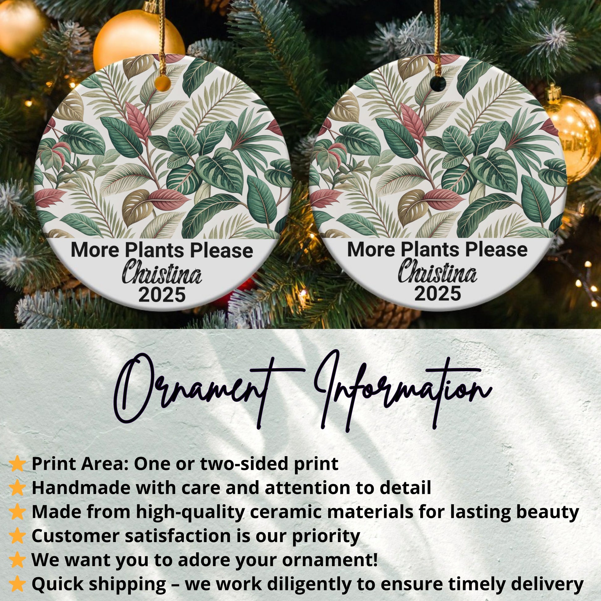 More Plants Please Christmas 2025 Ornament product type