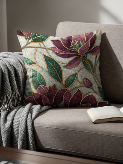 Elegant Floral Design Throw Pillow for Home Decor
