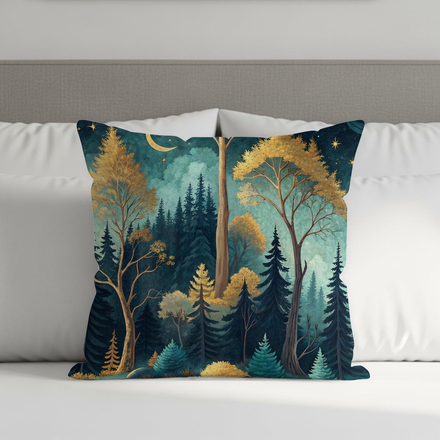 Enchanted Forest Design Decorative Throw Pillow