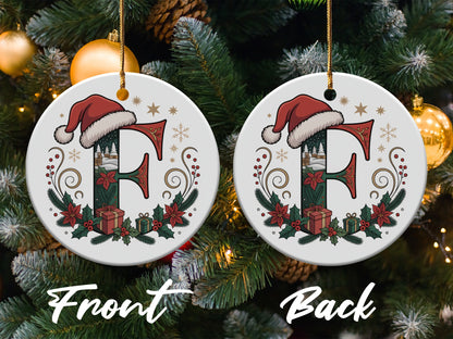 Festive Holiday Initial F Ornament Christmas Tree product