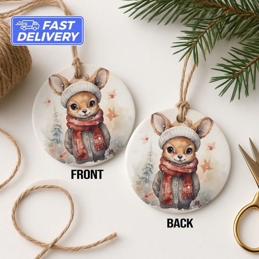 Adorable Woodland Creature Christmas Ornament product
