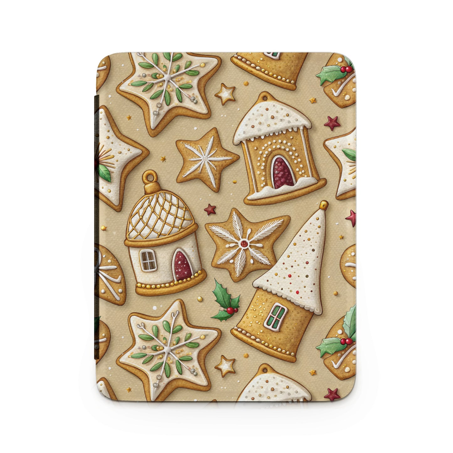 Holiday Gingerbread House and Star Cookies Laptop Sleeve