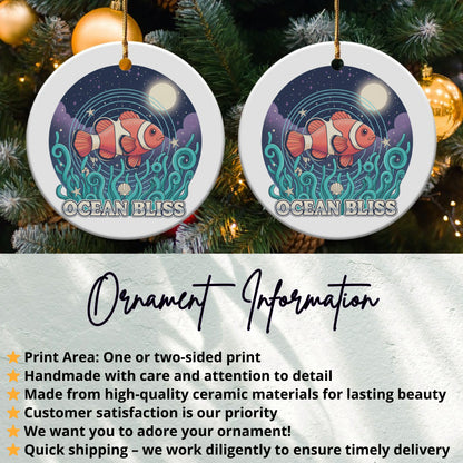 Ocean Bliss Clownfish Design Ornament product type