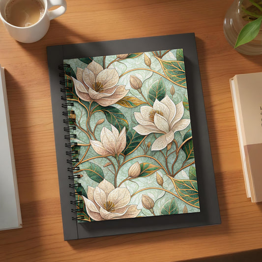 Elegant Floral Design Notebook for Home or Office Use